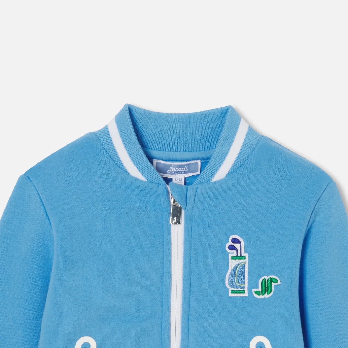 Jacadi Pullover, Sweatshirts, Strickjacken>Sweatshirt mit Reißverschluss Kleinkind Junge HIMMELBLAU