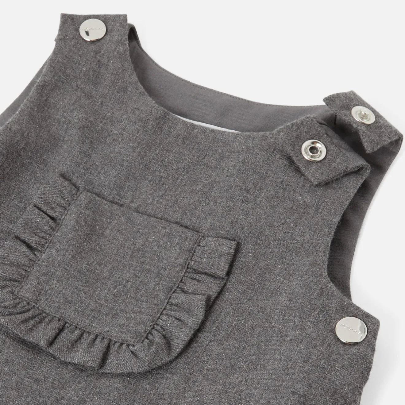 Jacadi Kleider>Trägerkleid aus Flanell PFEFFER