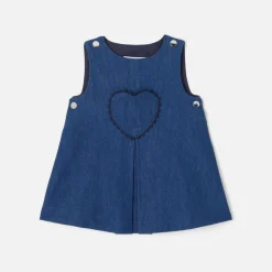 Jacadi Kleider>Trägerkleid aus Jeansstoff JEANSDUNKELBLAU