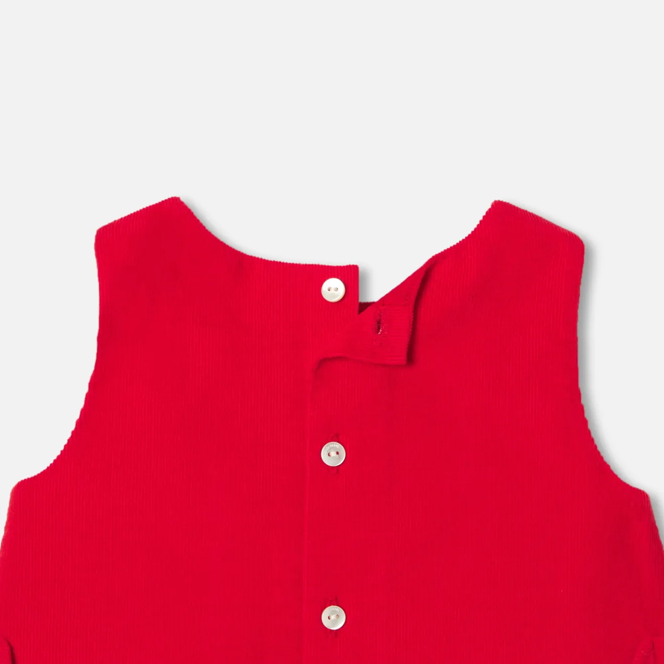 Jacadi Kleider>Trägerkleid für Baby Mädchen aus Samt TOMATENROT