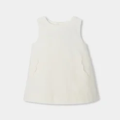 Jacadi Kleider>Trägerkleid für Baby Mädchen aus Samt WEICHES JACADI WEISS