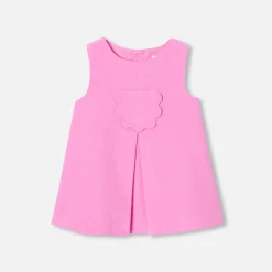 Jacadi Kleider>Trägerkleid für Baby Mädchen aus Samt ROSA MITTEL/FUSCHIA