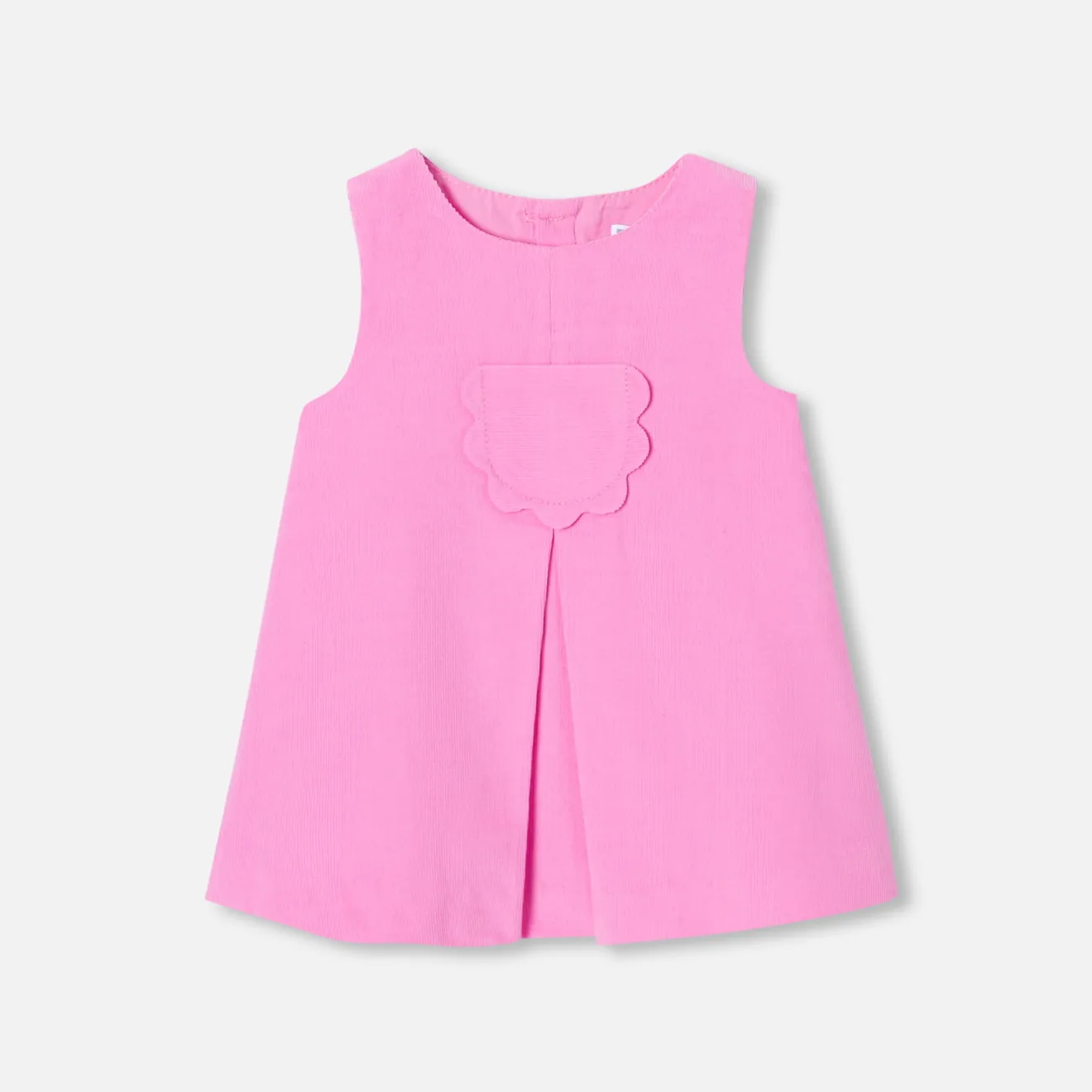 Jacadi Kleider>Trägerkleid für Baby Mädchen aus Samt ROSA MITTEL/FUSCHIA