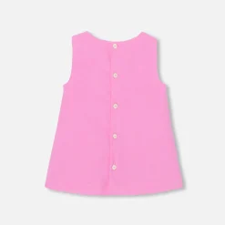 Jacadi Kleider>Trägerkleid für Baby Mädchen aus Samt ROSA MITTEL/FUSCHIA