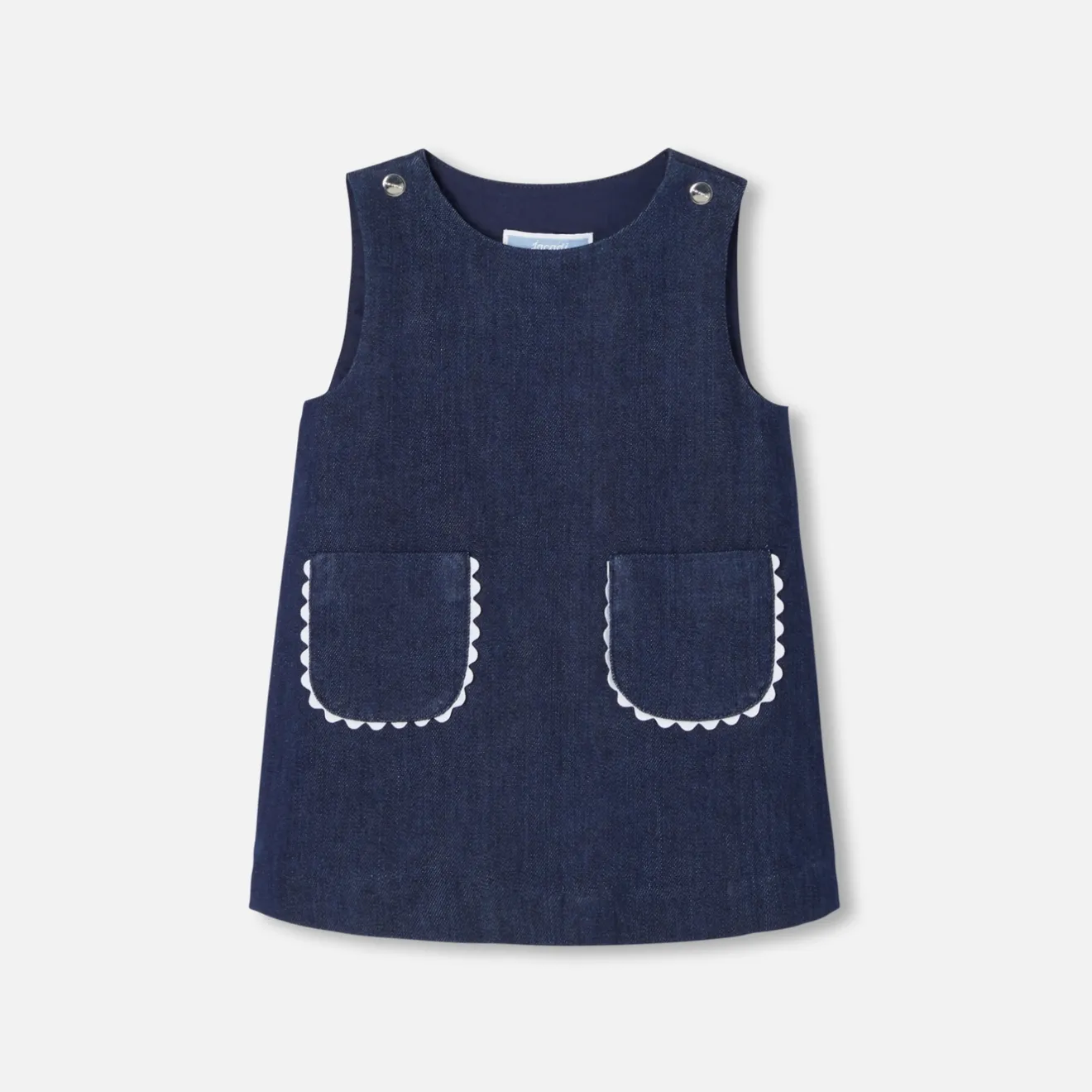Jacadi Kleider>Trägerkleid für Baby Mädchen aus Denim JEANSDUNKELBLAU