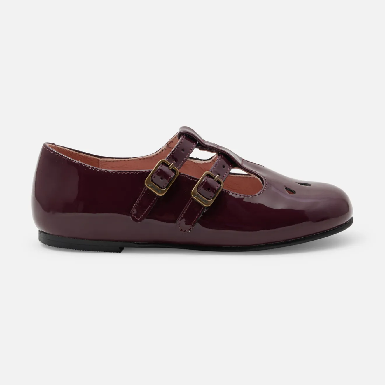 Jacadi Ballerinas & Riemchenschuhe>T-Riemchenschuhe aus Lackleder für Mädchen BORDEAUX