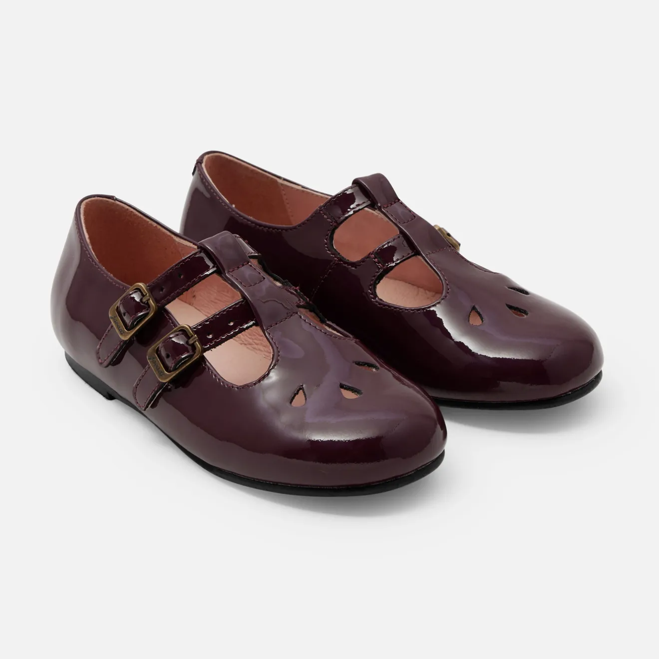 Jacadi Ballerinas & Riemchenschuhe>T-Riemchenschuhe aus Lackleder für Mädchen BORDEAUX