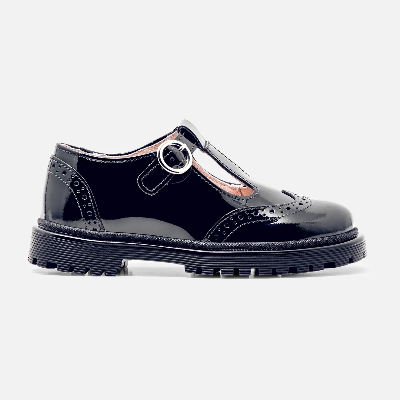 Jacadi Ballerinas & Riemchenschuhe|Halbschuhe>T-Riemchenschuhe aus Lackleder für Mädchen MARINEBLAU JACADI