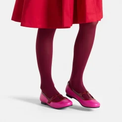 Jacadi Ballerinas & Riemchenschuhe>T-Riemchenschuhe aus Leder für Mädchen ROSA