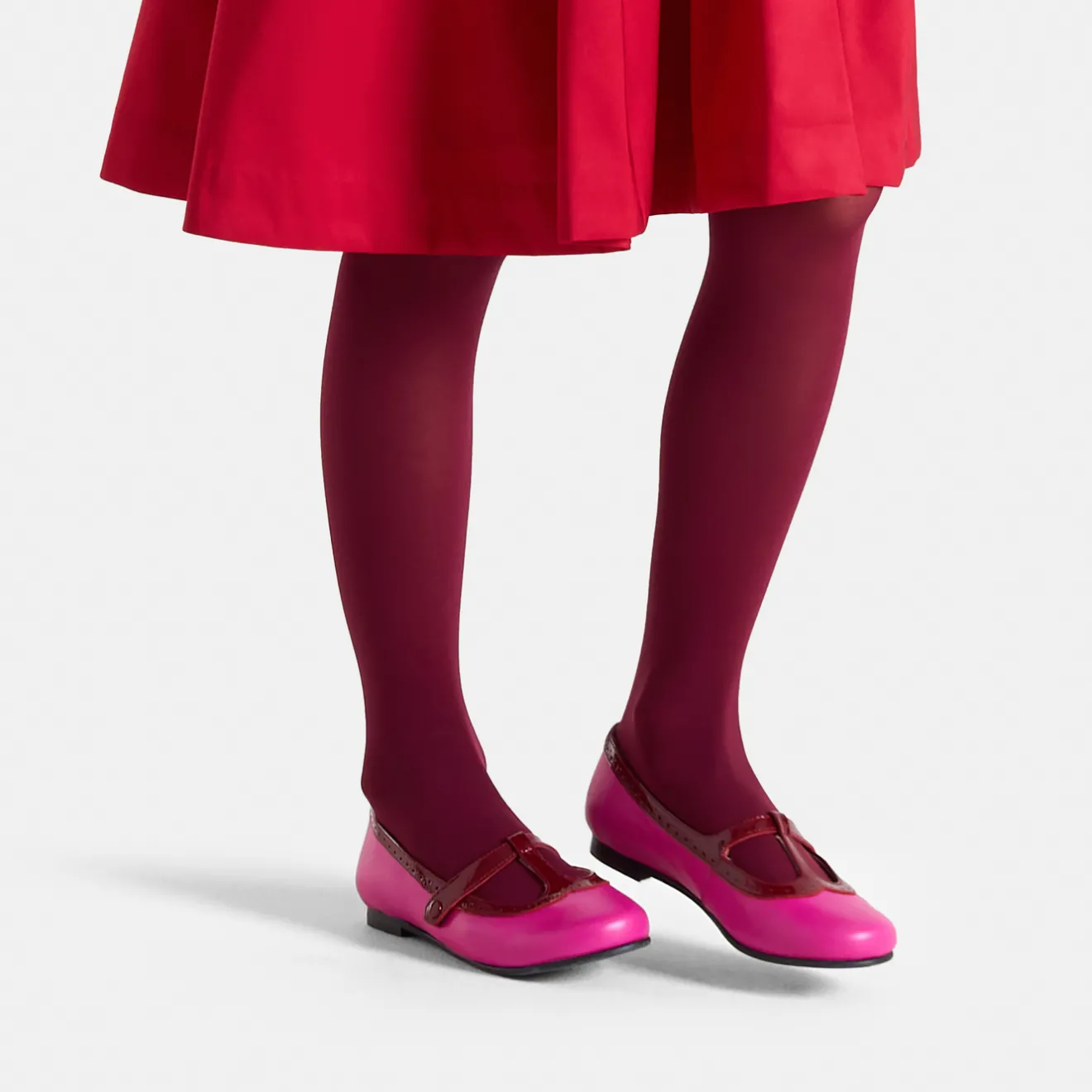 Jacadi Ballerinas & Riemchenschuhe>T-Riemchenschuhe aus Leder für Mädchen ROSA