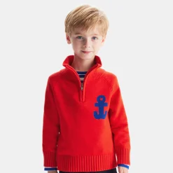 Jacadi Pullover, Sweatshirts, Strickjacken>Truckerpullover für Jungen LEBENDIGES ROT