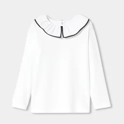 Jacadi T-Shirts, Polos, Langarmshirts>T-Shirt mit langen Ärmeln für Mädchen JACADI WEISS