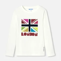 Jacadi T-Shirts, Polos, Langarmshirts>T-Shirt mit langen Ärmeln für Jungen WEICHES JACADI WEISS
