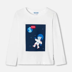 Jacadi T-Shirts, Polos, Langarmshirts>T-Shirt mit langen Ärmeln für Jungen JACADI WEISS
