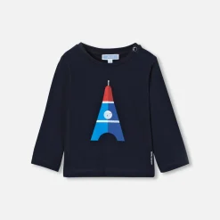 Jacadi T-Shirts, Polos, Langarmshirts>T-Shirt mit langen Ärmeln Kleinkind Junge MARINEBLAU JACADI