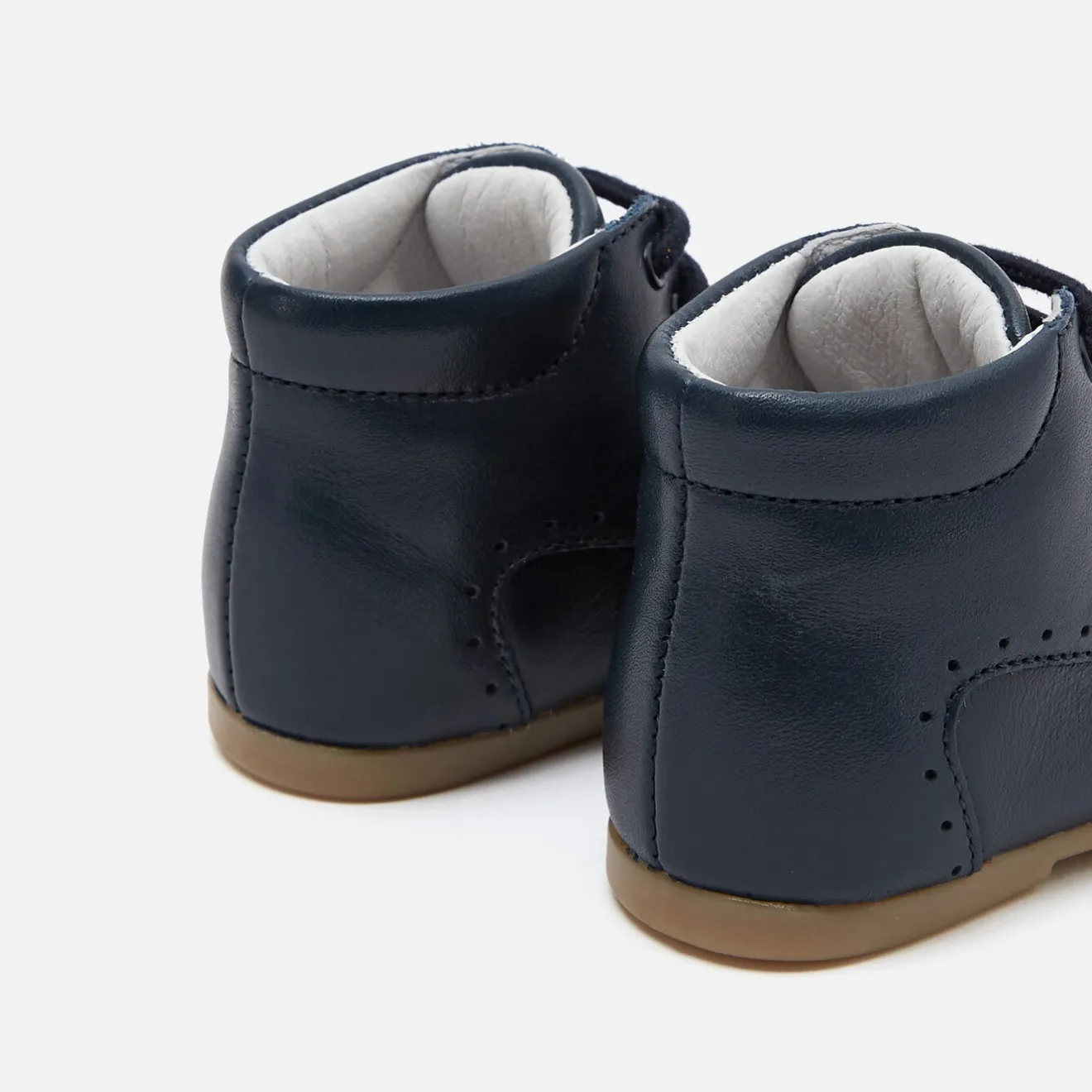 Jacadi Boots|Stiefeletten>Unisex-Lauflernstiefeletten aus Glattleder MARINEBLAU JACADI