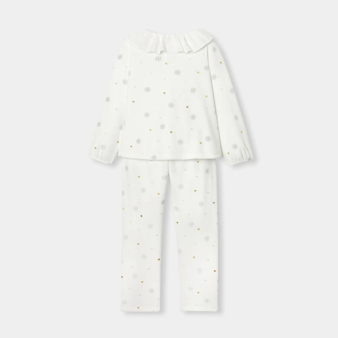 Jacadi Schlafanzüge & Nachthemden>Weihnachtspyjama für Mädchen WEICHES JACADI WEISS