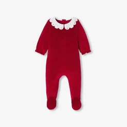 Jacadi Strampler|Strampler & Schlafanzüge>Weihnachtsstrampler aus Samt für Mädchen ROT JACADI