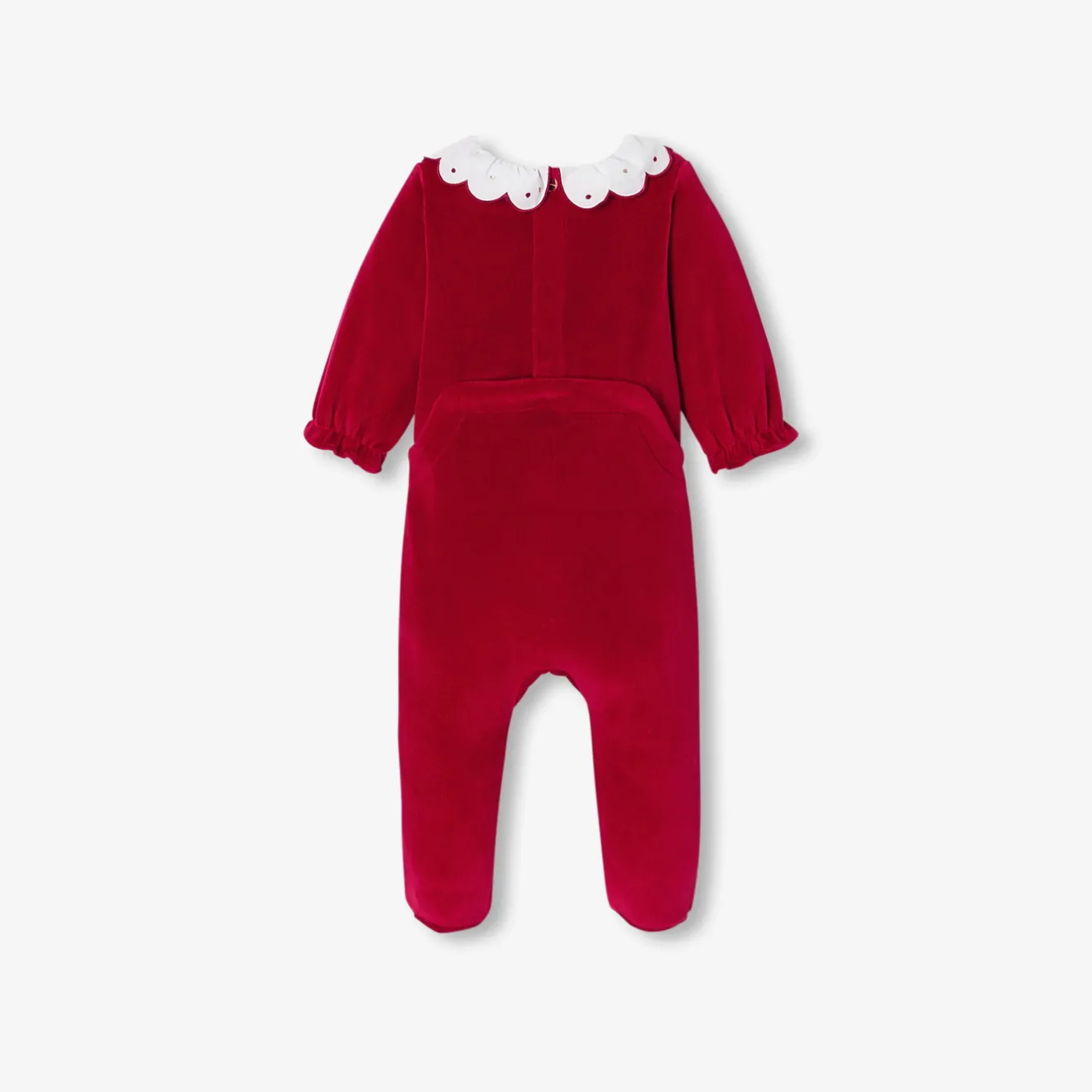 Jacadi Strampler|Strampler & Schlafanzüge>Weihnachtsstrampler aus Samt für Mädchen ROT JACADI