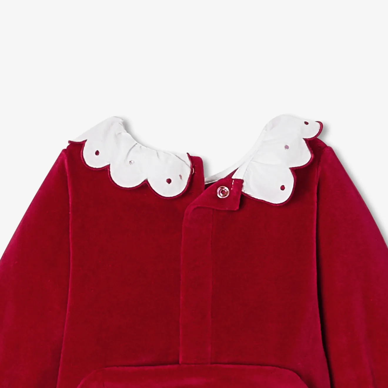 Jacadi Strampler|Strampler & Schlafanzüge>Weihnachtsstrampler aus Samt für Mädchen ROT JACADI