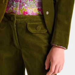Jacadi Hosen Und Leggings>Weite Samthose für Mädchen GRÜN OLIVE
