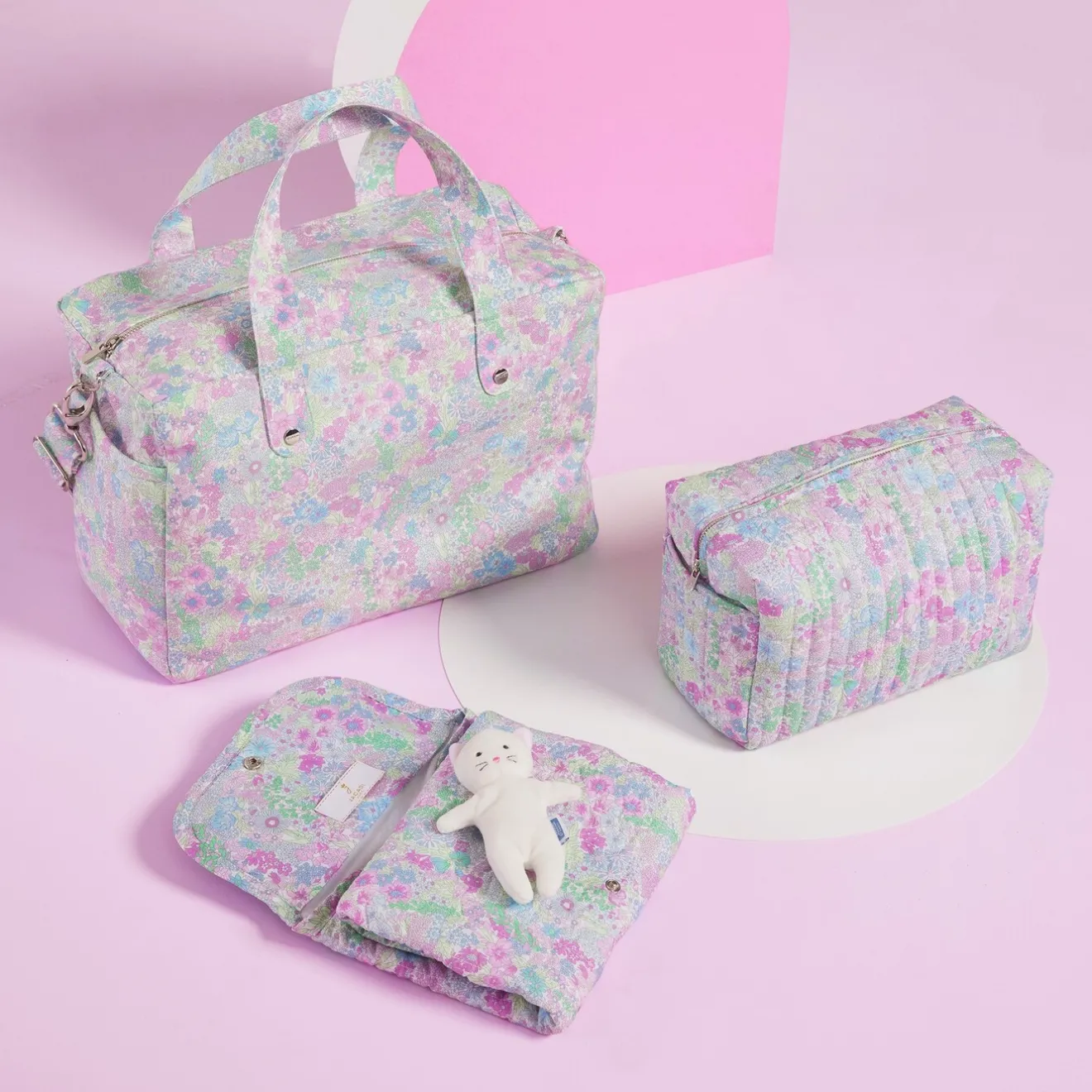 Jacadi Wickeltaschen & Kulturbeutel|Wickeltaschen & Kulturbeutel>Wickelauflage zum Mitnehmen WEISS/MEHRFARBIG