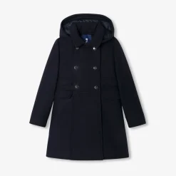 Jacadi Jacken & Mäntel>Wollmantel für Mädchen MARINEBLAU JACADI